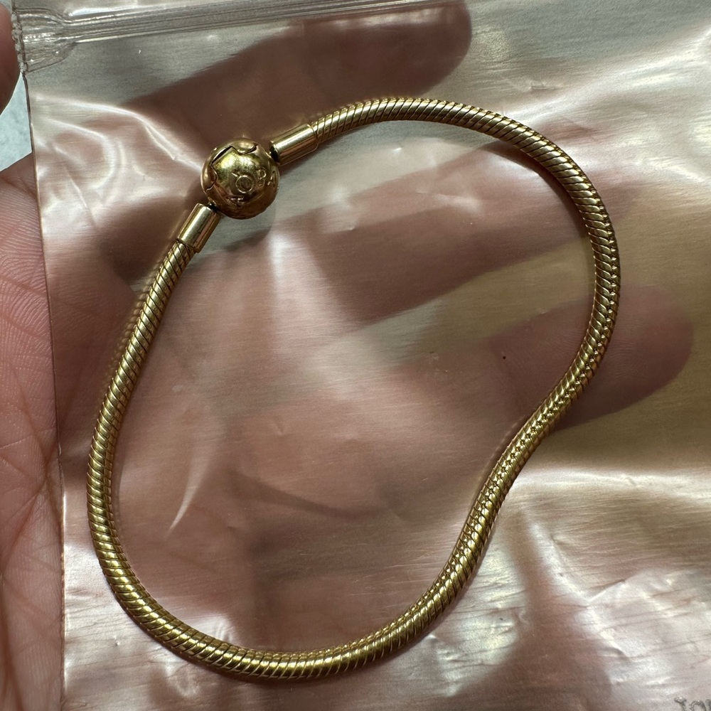 Pandora yellow gold bracelet